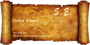 Suha Emma névjegykártya