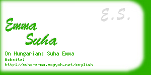 emma suha business card